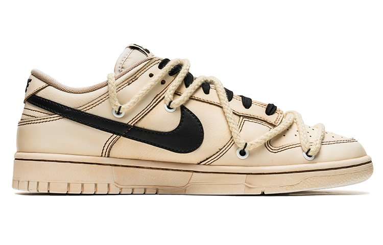 Order ナイキ ダンク ロー レトロ "コーヒー染め" (カスタム) DJ6188-101(TeamB-咖啡染黑棕解构F-BOX)