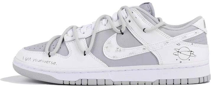 【定製球鞋】Nike Dunk Low Retro 暗戀系列 星河與你 宇宙 復古 低筒 板鞋 男款 灰白 Buy 【定製球鞋】Nike Dunk Low Retro 暗戀系列 星河與你 宇宙 復古 低筒 板鞋 男款 灰白