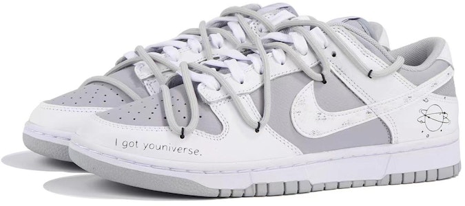 【定製球鞋】Nike Dunk Low Retro 暗戀系列 星河與你 宇宙 復古 低筒 板鞋 男款 灰白 Lookbook 【定製球鞋】Nike Dunk Low Retro 暗戀系列 星河與你 宇宙 復古 低筒 板鞋 男款 灰白