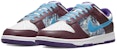 나이키 덩크 로우 레트로 '코트 퍼플 패치워크' (커스텀) DD1391-104(Team48-牛仔拼贴)