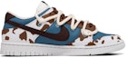 Order 【定制球鞋】 Nike Dunk Low Retro 奶牛 西部牛仔 摩卡 藍天白雲 解構綁帶 低幫 板鞋 男款 白棕藍