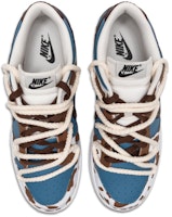 【定制球鞋】 Nike Dunk Low Retro 奶牛 西部牛仔 摩卡 藍天白雲 解構綁帶 低幫 板鞋 男款 白棕藍 Shop 【定制球鞋】 Nike Dunk Low Retro 奶牛 西部牛仔 摩卡 藍天白雲 解構綁帶 低幫 板鞋 男款 白棕藍
