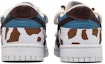 Purchase 【定制球鞋】 Nike Dunk Low Retro 奶牛 西部牛仔 摩卡 藍天白雲 解構綁帶 低幫 板鞋 男款 白棕藍