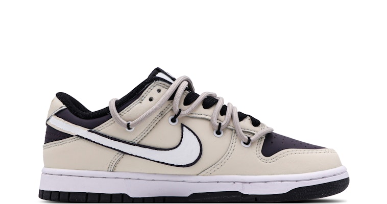 【客製化球鞋】Nike Dunk Low Retro 月下售夢 高級 簡約 老街風 高筒鞋 GS 奶白紫 Order 【客製化球鞋】Nike Dunk Low Retro 月下售夢 高級 簡約 老街風 高筒鞋 GS 奶白紫