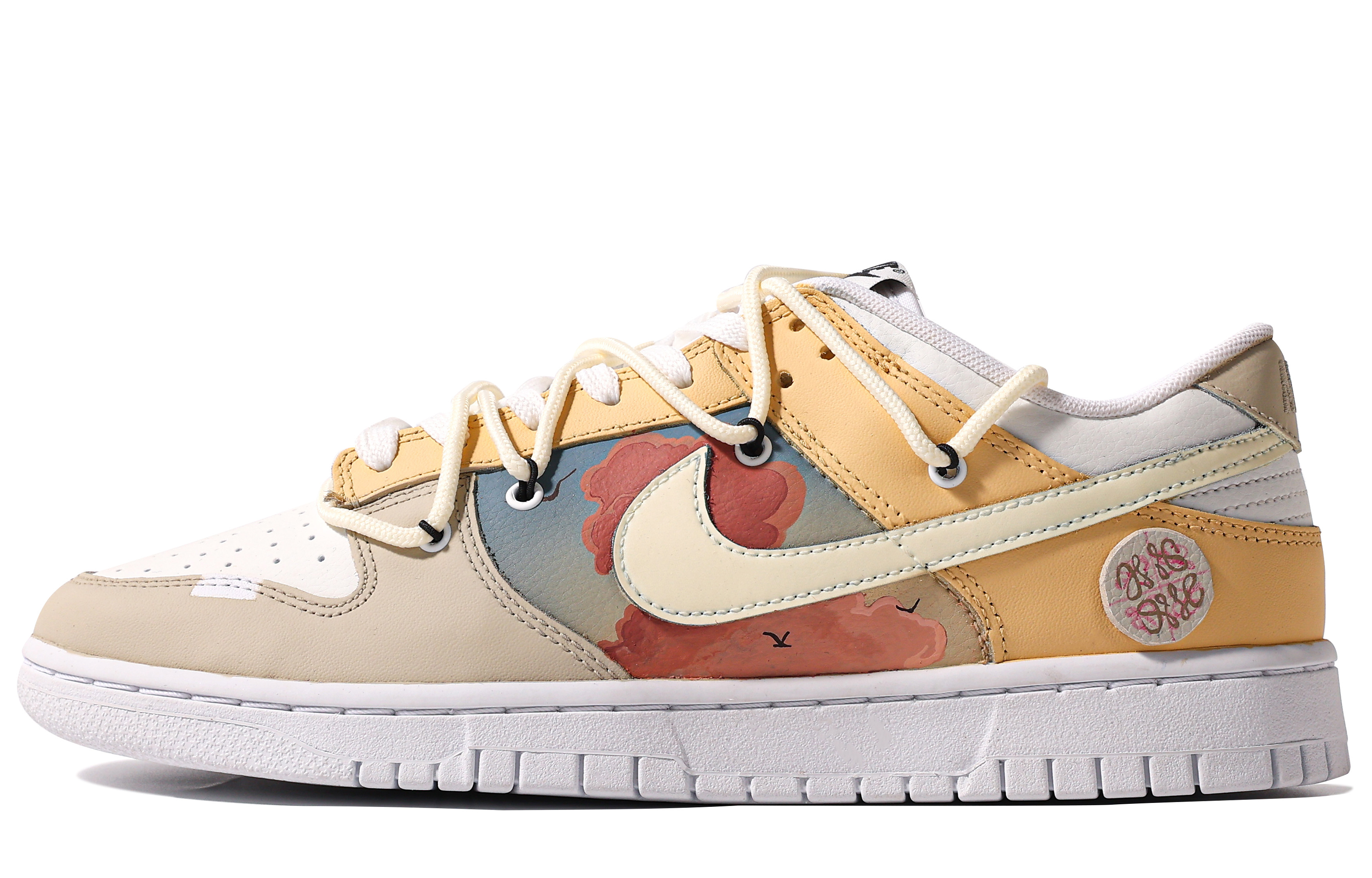 Buy 【定制球鞋】 Nike Dunk Low Retro 特別鞋盒 危機飛行 塗鴉 復古 簡約 低筒 休閒鞋 男款 棕黃