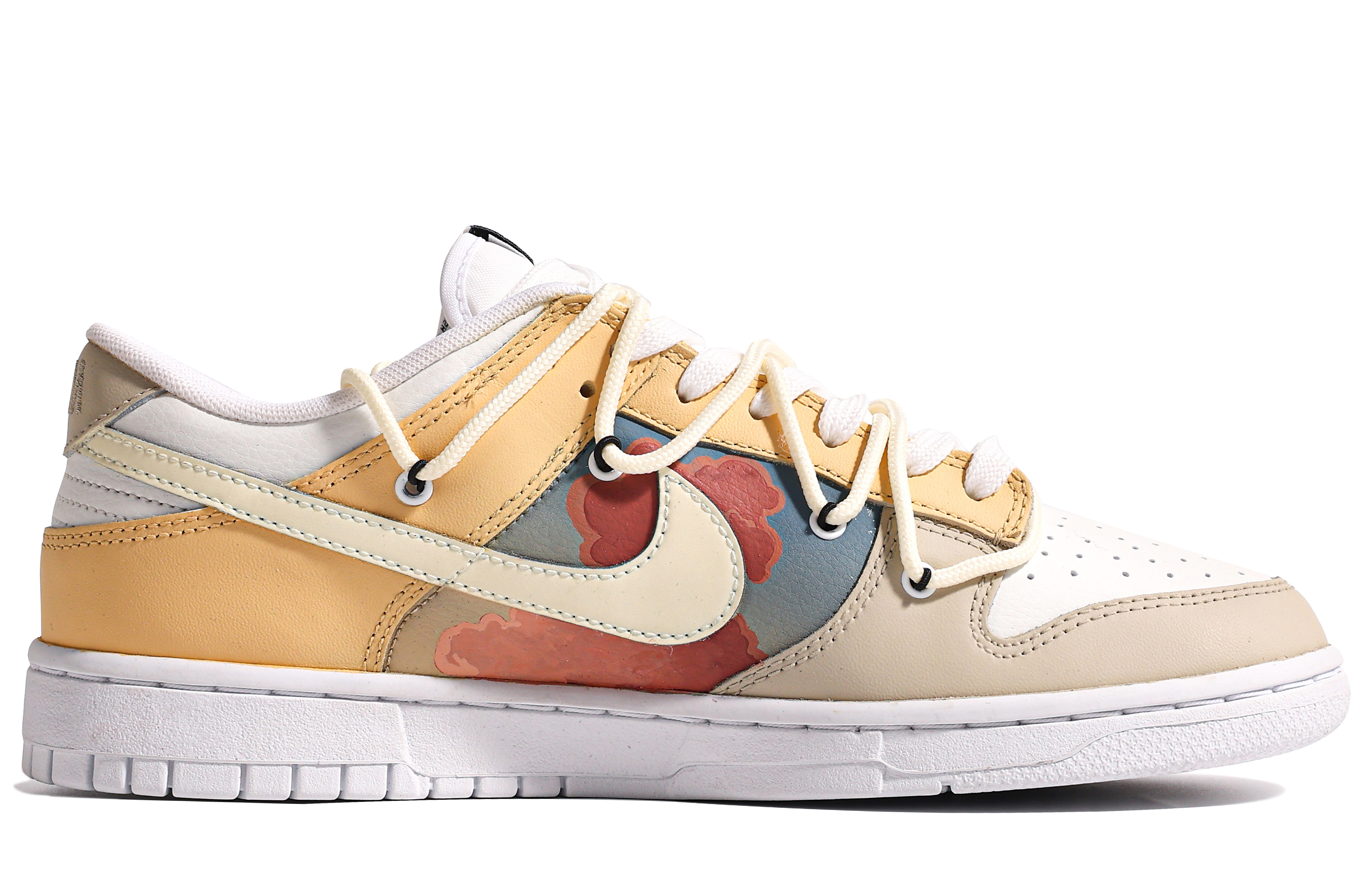 Order 【定制球鞋】 Nike Dunk Low Retro 特別鞋盒 危機飛行 塗鴉 復古 簡約 低筒 休閒鞋 男款 棕黃