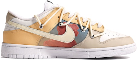 【定制球鞋】 Nike Dunk Low Retro 特別鞋盒 危機飛行 塗鴉 復古 簡約 低筒 休閒鞋 男款 棕黃 Order 【定制球鞋】 Nike Dunk Low Retro 特別鞋盒 危機飛行 塗鴉 復古 簡約 低筒 休閒鞋 男款 棕黃