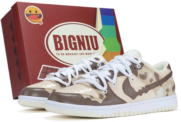 【訂製球鞋】 Nike Dunk Low Retro 巧克力 手繪噴繪 特殊鞋盒 低幫 板鞋 男款 棕色 Buy 【訂製球鞋】 Nike Dunk Low Retro 巧克力 手繪噴繪 特殊鞋盒 低幫 板鞋 男款 棕色