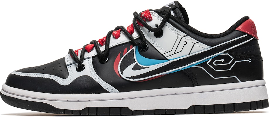 【訂製球鞋】 Nike Dunk Low Retro 野鶴製造 縱橫宇宙 賽博朋克 核心電路 解構 防滑耐磨 低幫 板鞋 男女同款 黑紅 Buy 【訂製球鞋】 Nike Dunk Low Retro 野鶴製造 縱橫宇宙 賽博朋克 核心電路 解構 防滑耐磨 低幫 板鞋 男女同款 黑紅