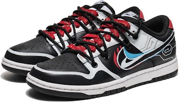 【カスタムシューズ】ナイキ ダンク ロー レトロ『サイバークレーン宇宙 - 黒赤』 DD1391-100(TeamB-男款纵横宇宙黑红) Lookbook 【カスタムシューズ】ナイキ ダンク ロー レトロ『サイバークレーン宇宙 - 黒赤』 DD1391-100(TeamB-男款纵横宇宙黑红)