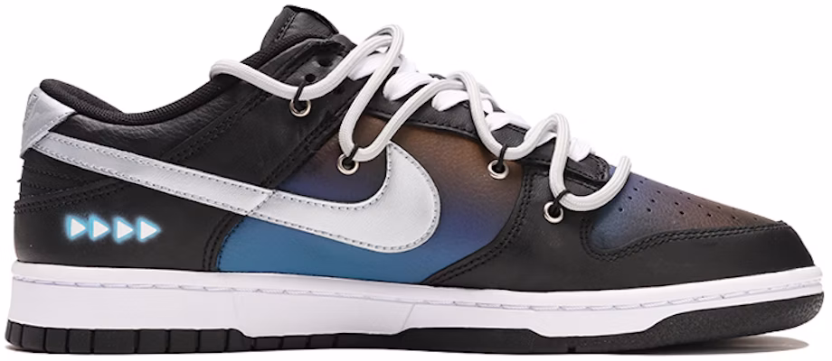【定制球鞋】Nike Dunk Low Retro 未來科技 機能 電玩 賽博朋克 高街 低幫 休閒板鞋 男款 黑白藍 Order 【定制球鞋】Nike Dunk Low Retro 未來科技 機能 電玩 賽博朋克 高街 低幫 休閒板鞋 男款 黑白藍