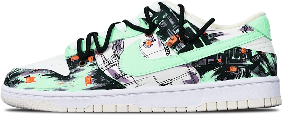 나이키 덩크 로우 레트로 "사이버펑크 그래피티" (커스텀) DJ6188-100(TeamT-赛博涂鸦绿白S-BOX) Buy 나이키 덩크 로우 레트로 "사이버펑크 그래피티" (커스텀) DJ6188-100(TeamT-赛博涂鸦绿白S-BOX)