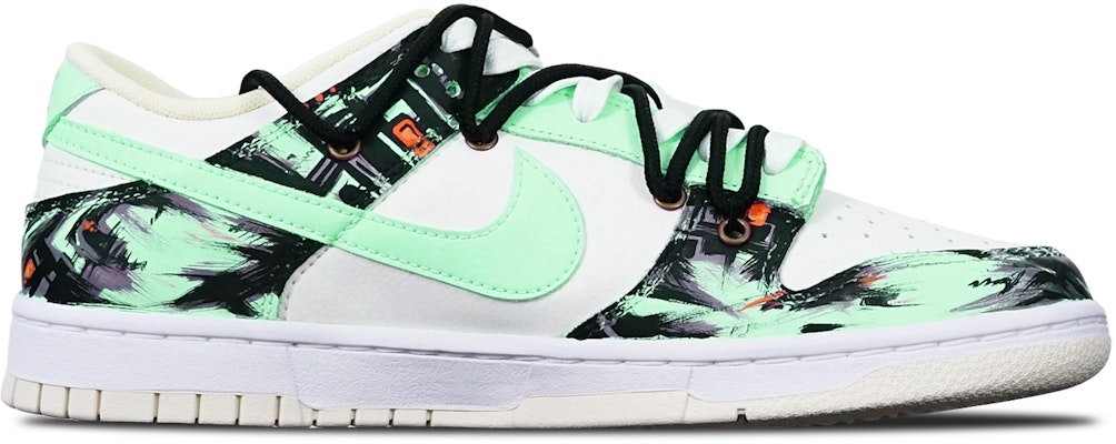 Nike Dunk Low Retro "Cyberpunk Grafiti" Verde Blanco DJ6188-100(TeamT-赛博涂鸦绿白S-BOX) Order Nike Dunk Low Retro "Cyberpunk Grafiti" Verde Blanco DJ6188-100(TeamT-赛博涂鸦绿白S-BOX)