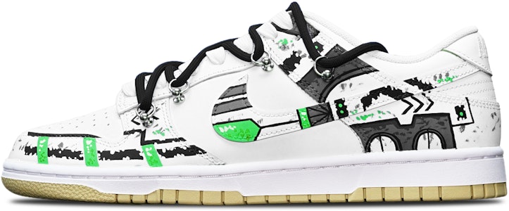 나이키 덩크 로우 레트로 '사이버펑크 검흰초' DV0833-100(TeamT-战损III白绿S-BOX) Buy 나이키 덩크 로우 레트로 '사이버펑크 검흰초' DV0833-100(TeamT-战损III白绿S-BOX)