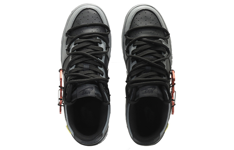Shop Zapatillas Nike Dunk Low Retro 'Cyberpunk Rayo Negro' DJ6188-002(Team10-男款闪电钩黑色)