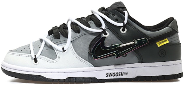 【カスタムシューズ】ナイキ ダンク ロー レトロ「サイバーパンクダークナイトグレー・ホワイト」 DJ6188-002(Team10-男款闪电钩灰白) Buy 【カスタムシューズ】ナイキ ダンク ロー レトロ「サイバーパンクダークナイトグレー・ホワイト」 DJ6188-002(Team10-男款闪电钩灰白)