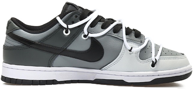 【カスタムシューズ】ナイキ ダンク ロー レトロ「サイバーパンクダークナイトグレー・ホワイト」 DJ6188-002(Team10-男款闪电钩灰白) Order 【カスタムシューズ】ナイキ ダンク ロー レトロ「サイバーパンクダークナイトグレー・ホワイト」 DJ6188-002(Team10-男款闪电钩灰白)