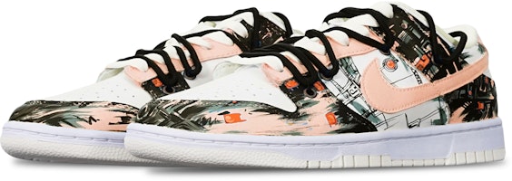 나이키 덩크 로우 레트로 '사이버펑크 그래피티' (커스텀) DJ6188-100(TeamT-赛博涂鸦橙白S-BOX) Lookbook 나이키 덩크 로우 레트로 '사이버펑크 그래피티' (커스텀) DJ6188-100(TeamT-赛博涂鸦橙白S-BOX)