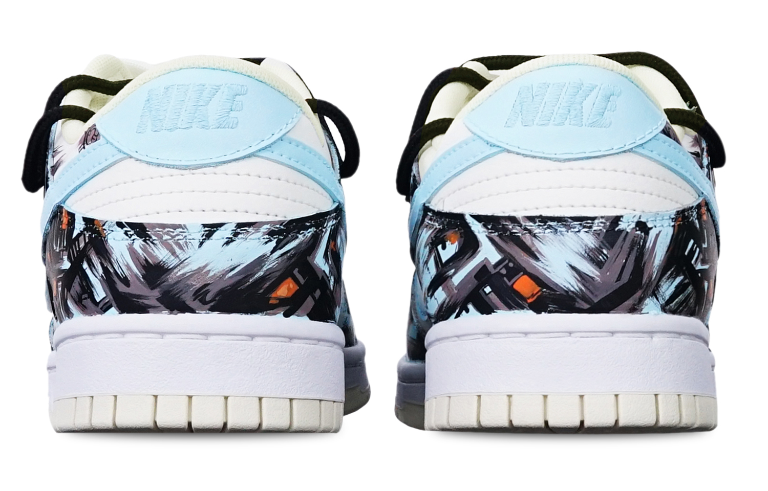 Shop Zapatillas Nike Dunk Low Retro 'Cyberpunk Graffiti Azul Blanco' DJ6188-100(TeamT-赛博涂鸦蓝白S-BOX)