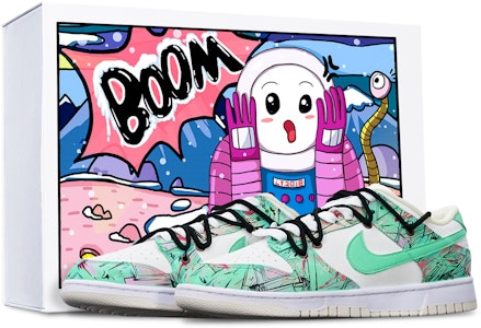 【カスタムシューズ】ナイキダンクロー レトロ『サイバーパンクグリーンアブストラクト』 DJ6188-100(TeamT-机械线路绿白S-BOX) Buy 【カスタムシューズ】ナイキダンクロー レトロ『サイバーパンクグリーンアブストラクト』 DJ6188-100(TeamT-机械线路绿白S-BOX)
