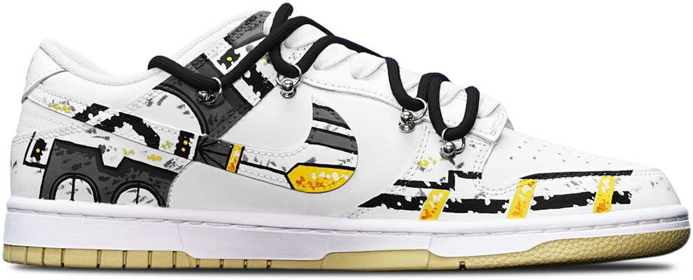 Nike Dunk Low Retro "Gundam Cyberpunk" Negro Blanco Naranja DV0833-100(TeamT-战损III白橙S-BOX) Lookbook Nike Dunk Low Retro "Gundam Cyberpunk" Negro Blanco Naranja DV0833-100(TeamT-战损III白橙S-BOX)