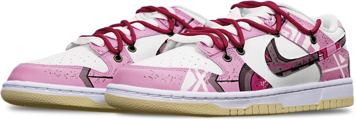 【客製球鞋】Nike Dunk Low Retro 賽博朋克 戰損高達機械風 解構 復古 限量特殊鞋盒 低筒 滑板鞋 男款 桃紅白 Lookbook 【客製球鞋】Nike Dunk Low Retro 賽博朋克 戰損高達機械風 解構 復古 限量特殊鞋盒 低筒 滑板鞋 男款 桃紅白