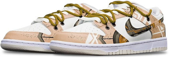 カスタム ダンク ロー レトロ "サイバーパンク カーキ ホワイト" DJ6188-100(TeamT-战损卡其白S-BOX) Lookbook カスタム ダンク ロー レトロ "サイバーパンク カーキ ホワイト" DJ6188-100(TeamT-战损卡其白S-BOX)