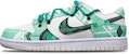 나이키 덩크 로우 레트로 '사이버펑크 녹백' (Nike Dunk Low Retro 'Cyberpunk Green-White') DJ6188-100(TeamT-战损蒂芙尼S-BOX)