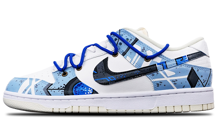 Buy [定制鞋款] 耐克Dunk Low复古 '赛博朋克机械风 - 雾蓝' DJ6188-100(TeamT-机械风雾霾蓝S-BOX)