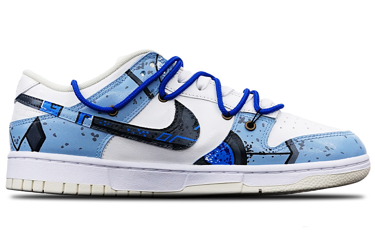 Order [定制鞋款] 耐克Dunk Low复古 '赛博朋克机械风 - 雾蓝' DJ6188-100(TeamT-机械风雾霾蓝S-BOX)