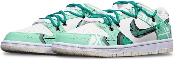 Nike Dunk Low Retro "Cyberpunk" Verde/Blanco DJ6188-100(TeamT-战损蒂芙尼S-BOX) Lookbook Nike Dunk Low Retro "Cyberpunk" Verde/Blanco DJ6188-100(TeamT-战损蒂芙尼S-BOX)