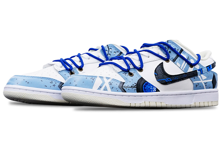 Lookbook [定制鞋款] 耐克Dunk Low复古 '赛博朋克机械风 - 雾蓝' DJ6188-100(TeamT-机械风雾霾蓝S-BOX)