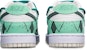 나이키 덩크 로우 레트로 '사이버펑크 녹백' (Nike Dunk Low Retro 'Cyberpunk Green-White') DJ6188-100(TeamT-战损蒂芙尼S-BOX)