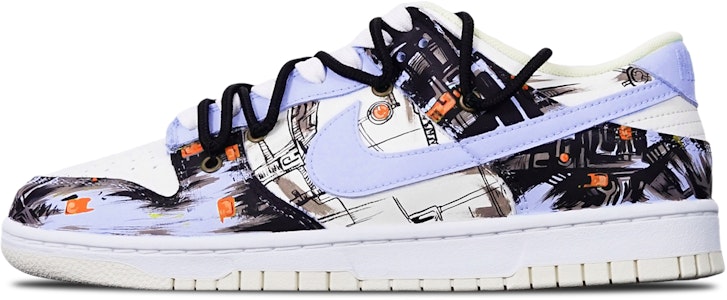 【客製化球鞋】Nike Dunk Low Retro 人工智慧 抽象塗鴉賽博龐克風 解構 特殊鞋盒 低筒 滑板鞋 男款 紫白 Buy 【客製化球鞋】Nike Dunk Low Retro 人工智慧 抽象塗鴉賽博龐克風 解構 特殊鞋盒 低筒 滑板鞋 男款 紫白