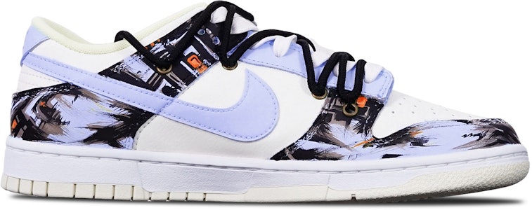 【客製化球鞋】Nike Dunk Low Retro 人工智慧 抽象塗鴉賽博龐克風 解構 特殊鞋盒 低筒 滑板鞋 男款 紫白 Order 【客製化球鞋】Nike Dunk Low Retro 人工智慧 抽象塗鴉賽博龐克風 解構 特殊鞋盒 低筒 滑板鞋 男款 紫白