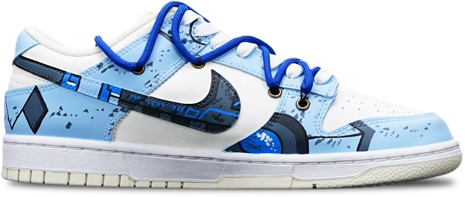 Nike Dunk Low Retro "Gundam Cyberpunk" Azul Blanco DJ6188-100(TeamT-光变战损雾霾蓝S-BOX) Lookbook Nike Dunk Low Retro "Gundam Cyberpunk" Azul Blanco DJ6188-100(TeamT-光变战损雾霾蓝S-BOX)