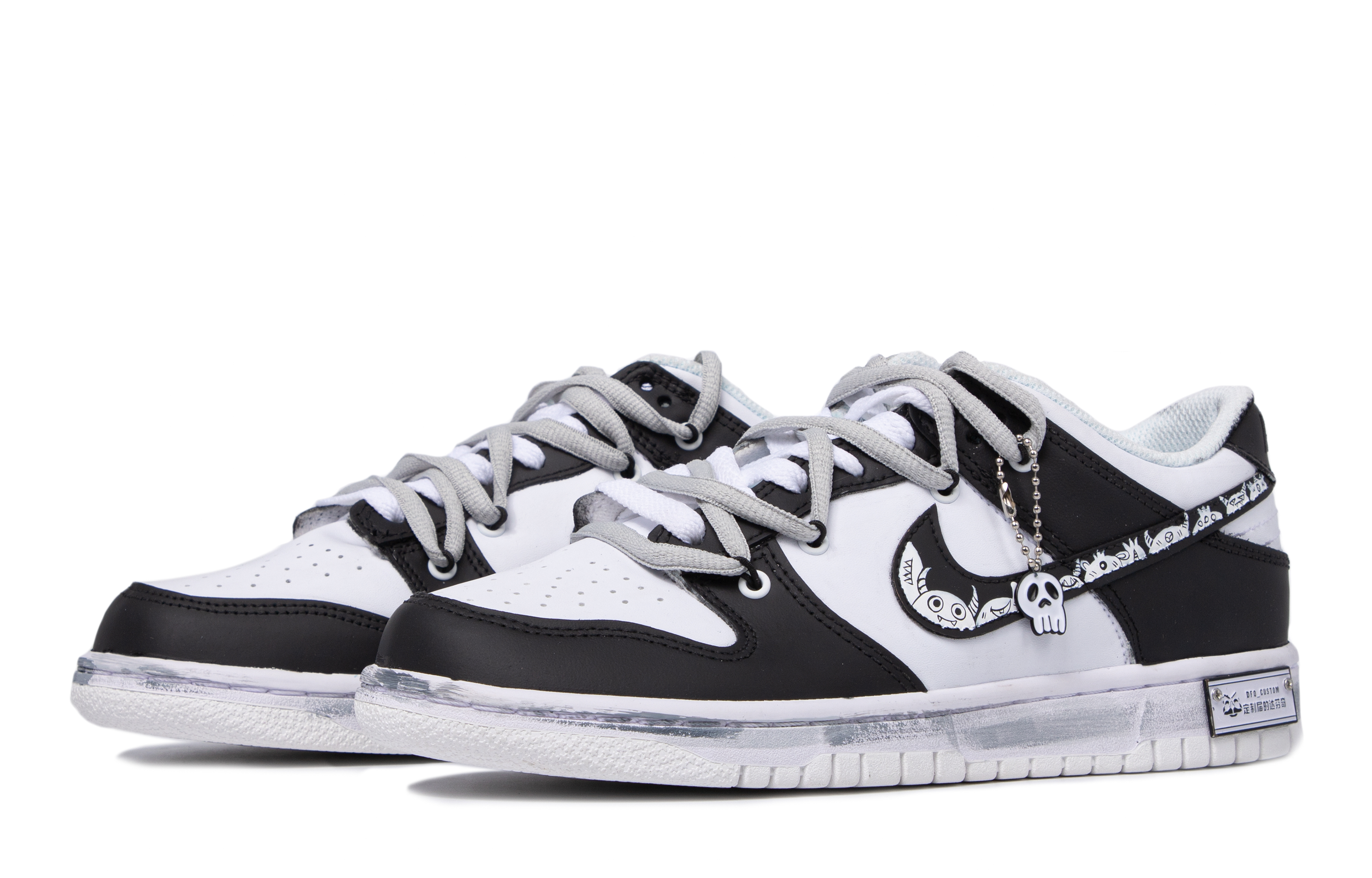 Lookbook Zapatillas Nike Dunk Low Retro 'Da Vinci Blanco Negro Graffiti' DH9765-100(TeamM-女款怪兽派对)