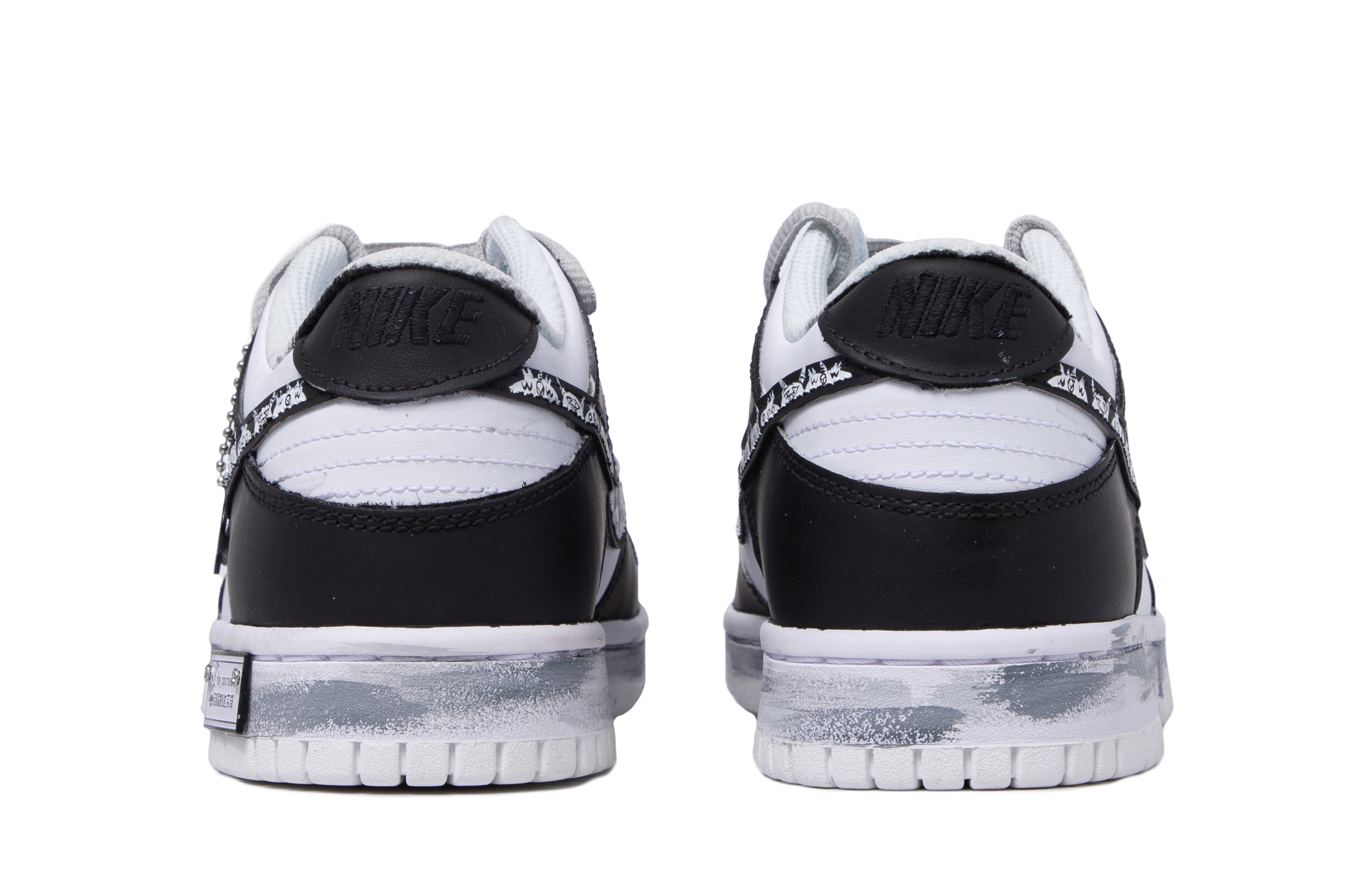 Shop Zapatillas Nike Dunk Low Retro 'Da Vinci Blanco Negro Graffiti' DH9765-100(TeamM-女款怪兽派对)