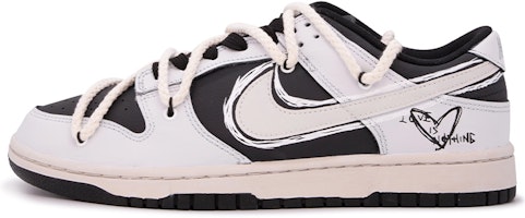 【定制球鞋】Nike Dunk Low Retro 達芬奇定制 定制 極簡愛心 塗鴉 解構 情侶 低幫 板鞋 男款 粉黑 Buy 【定制球鞋】Nike Dunk Low Retro 達芬奇定制 定制 極簡愛心 塗鴉 解構 情侶 低幫 板鞋 男款 粉黑