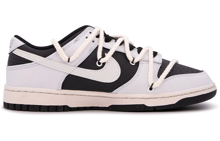 Order 【定制球鞋】Nike Dunk Low Retro 達芬奇定制 定制 極簡愛心 塗鴉 解構 情侶 低幫 板鞋 男款 粉黑