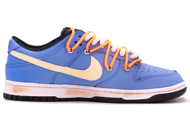 Order [Sepatu Custom] Nike Dunk Low Retro 'Da Vinci Custom Biru Oranye' DJ6188-002(TeamM-男款橘子海)