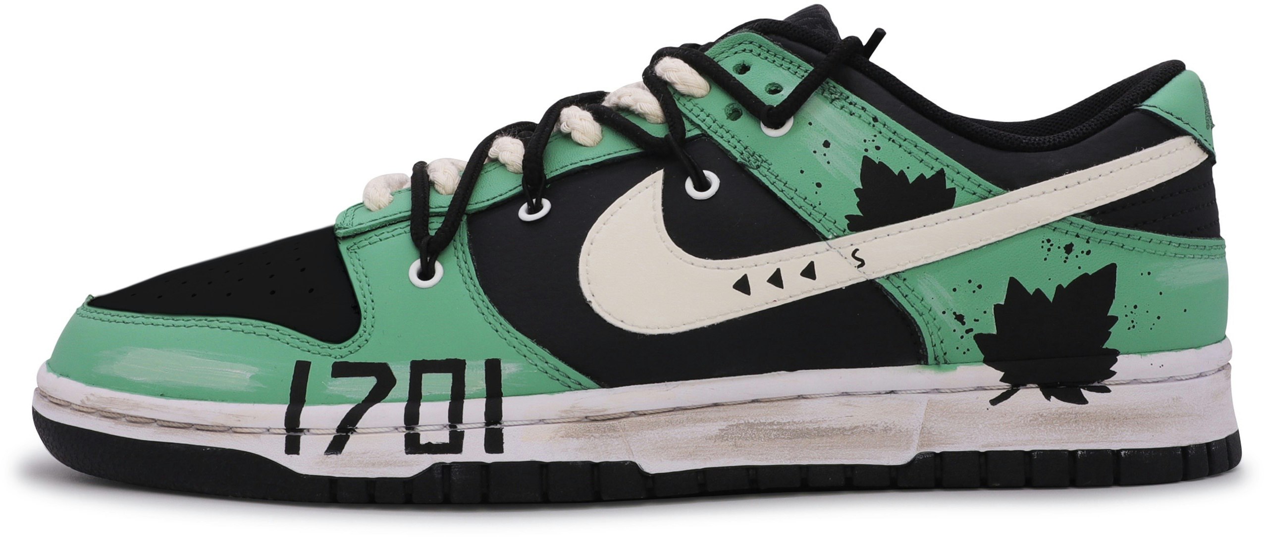 custom-shoes-nike-dunk-low-retro-da-vinci-ginkgo-leaf