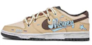 Buy 【定制球鞋】Nike Dunk Low Retro 達芬奇定制 復古主題定制 rich man 塗鴉 解構 情侶 低幫 板鞋 男款 卡其棕