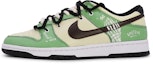 Buy 【定制球鞋】 Nike Dunk Low Retro X光 骷髏 復古 塗鴉 解構 情侶 特殊鞋盒 達文西定制 低筒 板鞋 男款 綠白
