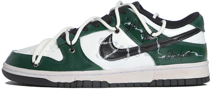 【定制球鞋】Nike Dunk Low Retro 荊棘之刺 vibe風 做舊 高街 情侶 低幫 板鞋 男款 暗夜綠 Buy 【定制球鞋】Nike Dunk Low Retro 荊棘之刺 vibe風 做舊 高街 情侶 低幫 板鞋 男款 暗夜綠