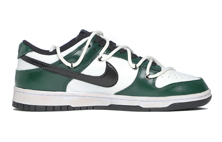 Order 【定制球鞋】Nike Dunk Low Retro 荊棘之刺 vibe風 做舊 高街 情侶 低幫 板鞋 男款 暗夜綠