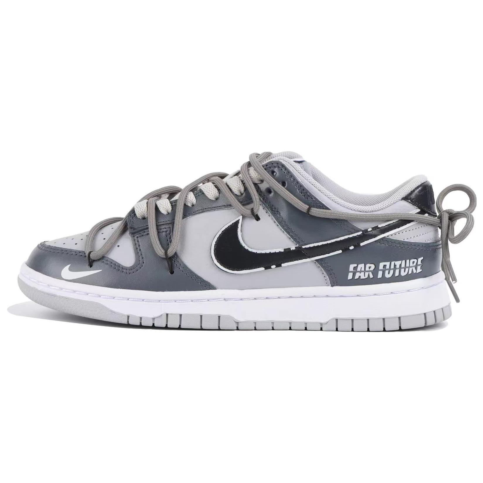 Buy 【定制鞋】耐克Dunk Low 复古款“深灰黑朋克” DJ6188-003(Team32男款-遥远未来)