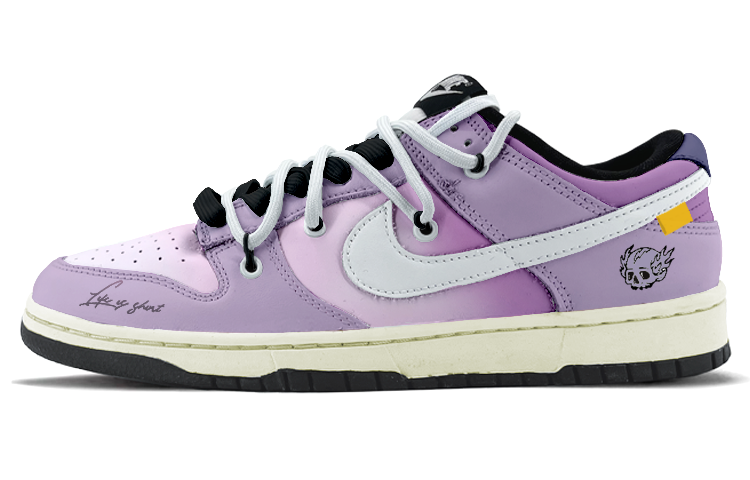 Order ナイキ ダンク ロー レトロ『ダークパープル・スマイリー』カスタムシューズ DD1391-100(TeamK-紫金骑士S-BOX)
