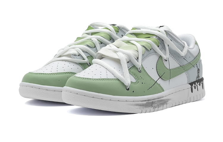 Shop [定制鞋款] 耐克Dunk Low复古款 '黑兔' DJ6188-101(TeamS-暗黑兔S-BOX)