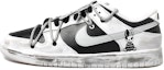 Buy 【定制球鞋】 Nike Dunk Low Retro 暗黑小兔 復古 鏡面兔掛飾 做舊Vibe解構鞋帶 低幫 板鞋 男款 白灰黑